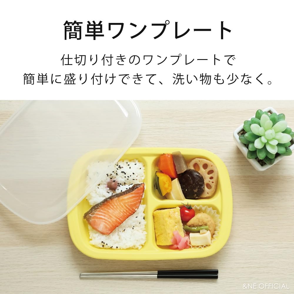 アンドエヌイー(&NE) NKM-187-GR - Plato de almuerzo, polipropileno, color verde