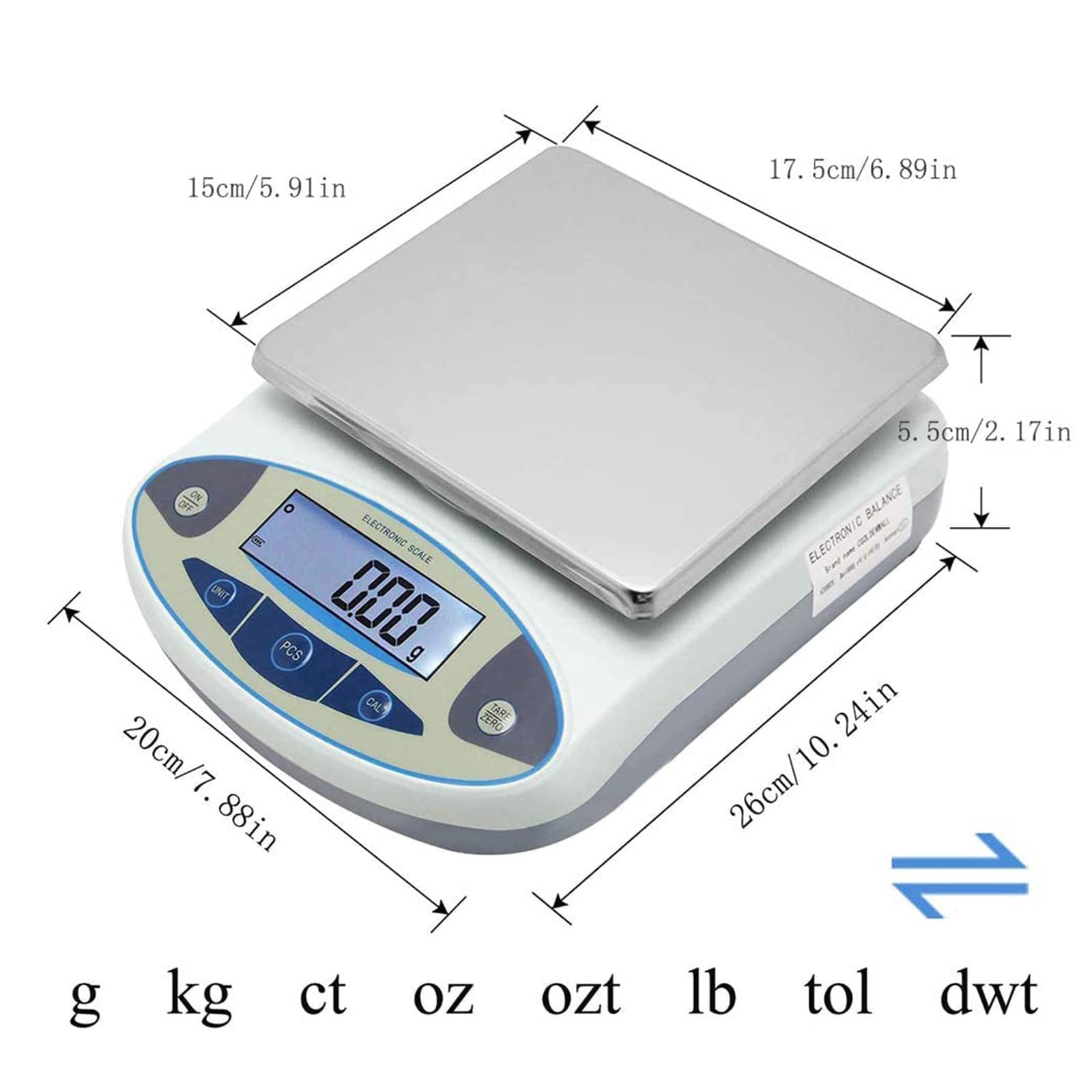 A&D EK-L Precision Bench Scale EK-15KL Precision Scale (15kg X 0.1g - View #10