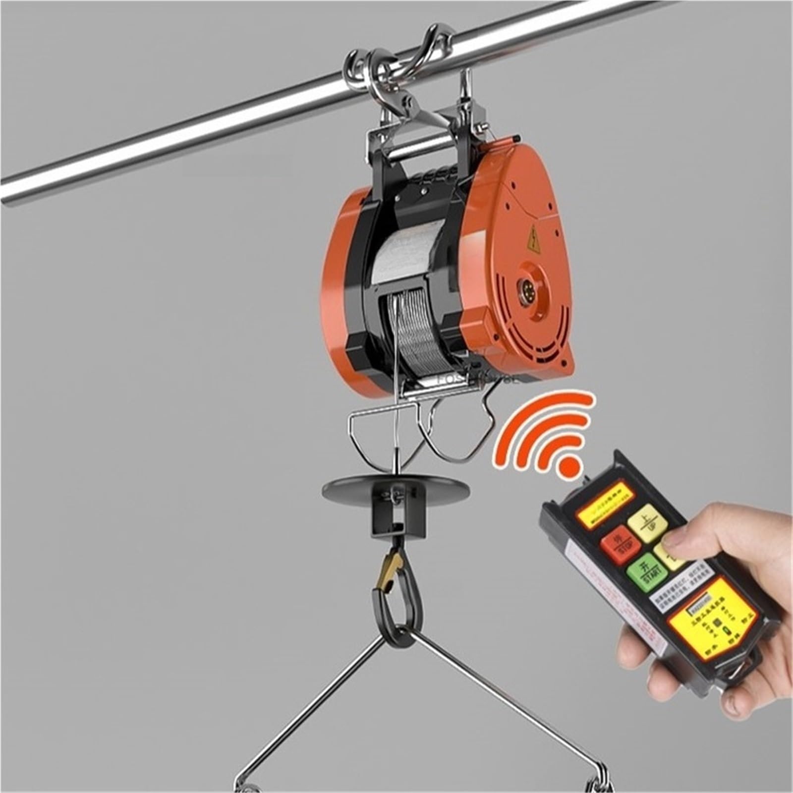 Elektro-Seilzug 220V Winde Hebekrane Installation Haushalt Kleine Hebekran Tragbare Mini Elektrische Hoist Y(280kg-30m-A)
