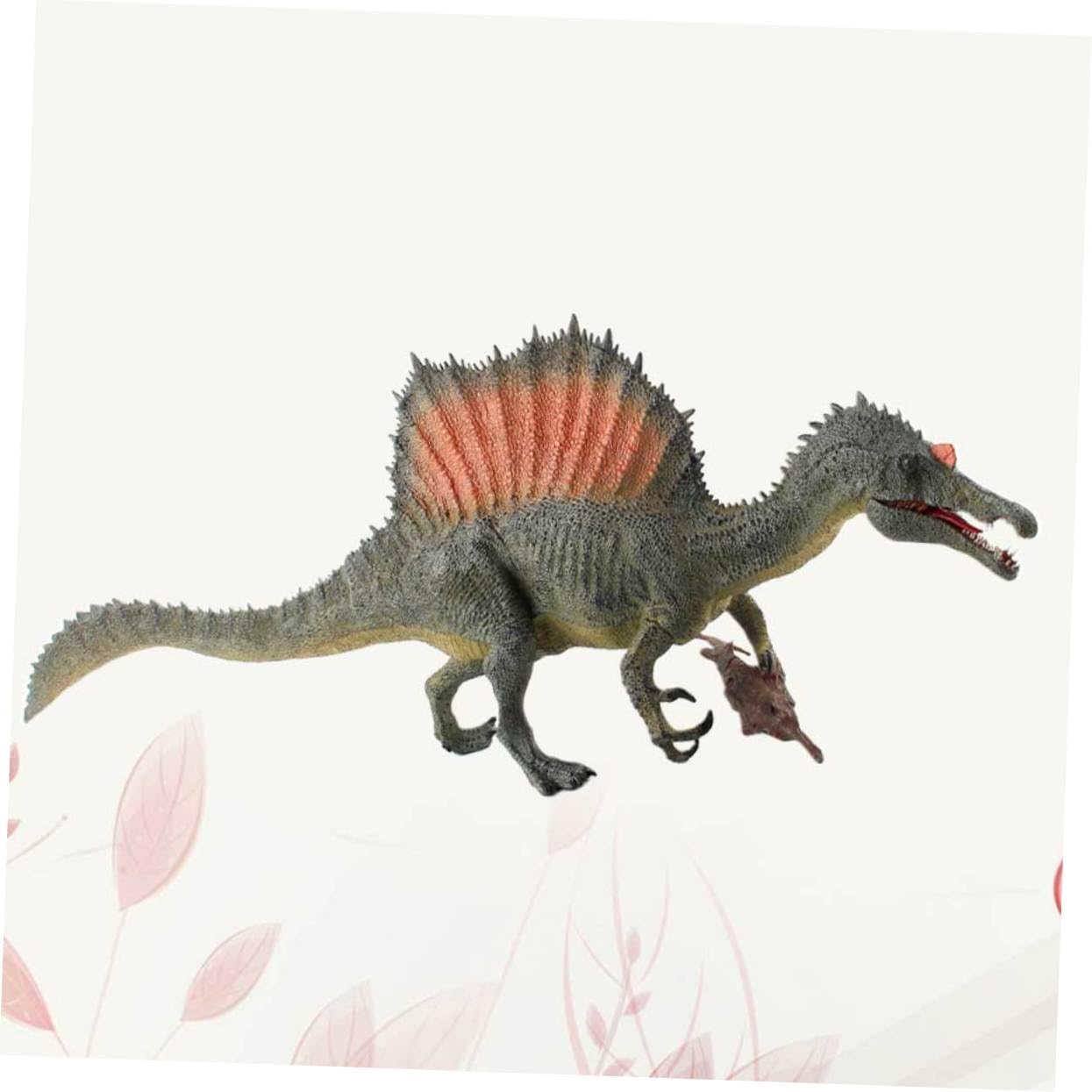 Beaupretty Figura Realistica di Spinosauro, Dinosauro in Plastica Mascella Mobile, Decorazione per Scrivania e Casa, Figura Preistorica