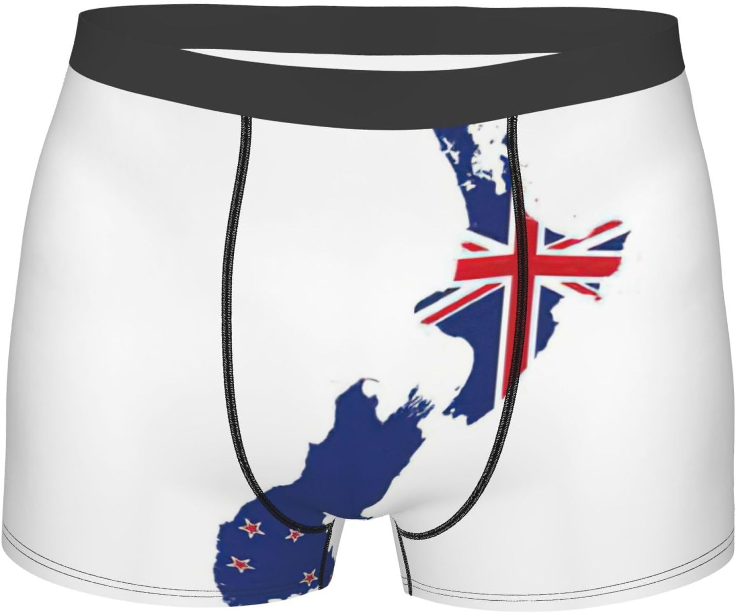 New Zealand Flag Map Print Boxers For Men–full Print Mens Underwear Boxer Briefs,Comfortable Boxers For Men
