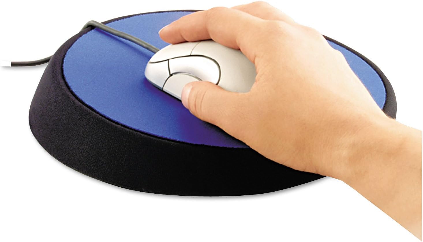 Allsop26226 Wrist Aid Ergonomic Circular Mouse Pad, 9-Inch Dia, Cobalt