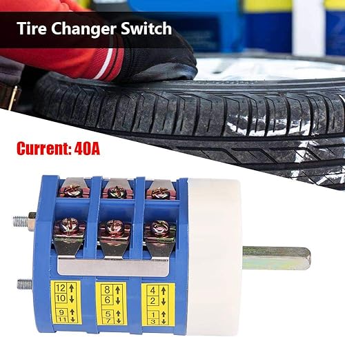 Miniatura 2 de Interruptor cambiador de neumáticos, Fydun 220V/380V 40A, motor de máquina cambiadora de neumáticos de avance y reversa, interruptor de pedal de