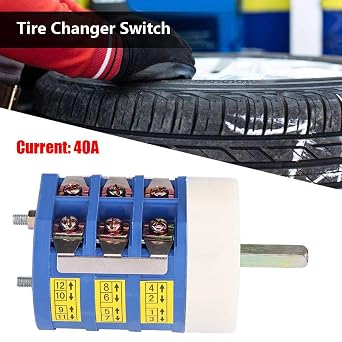 for tire Motor Reverse Switch Forward Reverse Switch,40A Tire Changer Machine Motor Forward Reverse Switch 220V/380V Turn Table Pedal Switch for Car