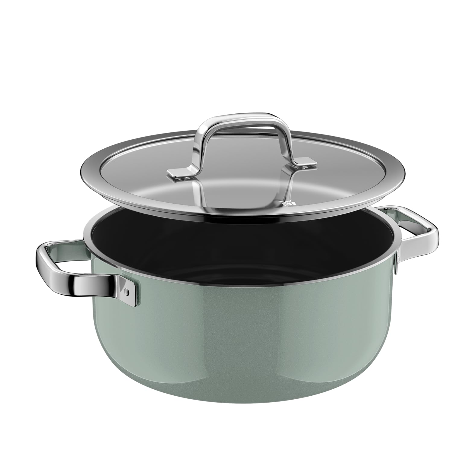 WMF Fusiontec Mineral Pro, garnek do smażenia z pokrywką, 24 cm, trwały, odporny na zarysowania materiał, garnek indukcyjny, nadaje się do wszystkich rodzajów kuchenek, wyprodukowano w Niemczech