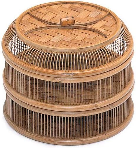 Jean Bamboo Soot bamboo 千筋 Bunk Basket, Round (Large) 71 – 160