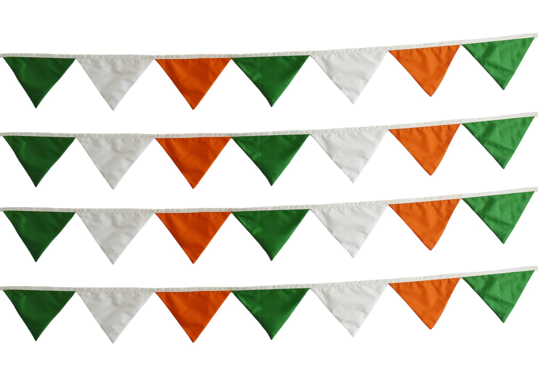 The Flying Tree Tricolour Cloth Bunting I Washable & Eco-Friendly Flag Bunting for Decoration,Republic day decoration(2 MTR)