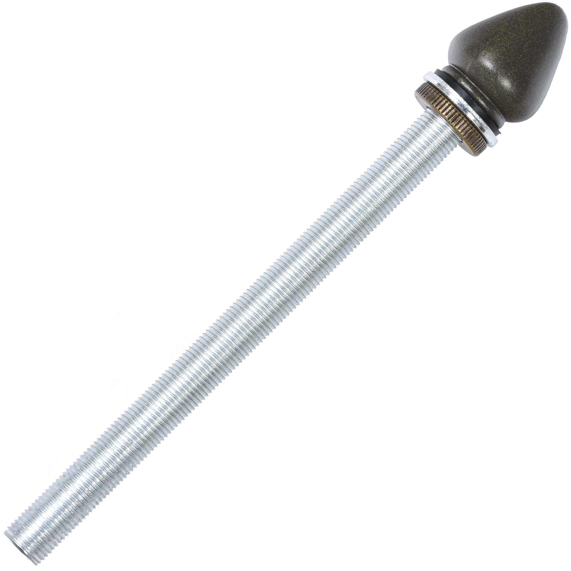 Bieye SS033 Lampshade Support with Finial for Tiffany Style Stained Glass Floor Lamp Table Lamp (G3/8 135mm All Thread)
