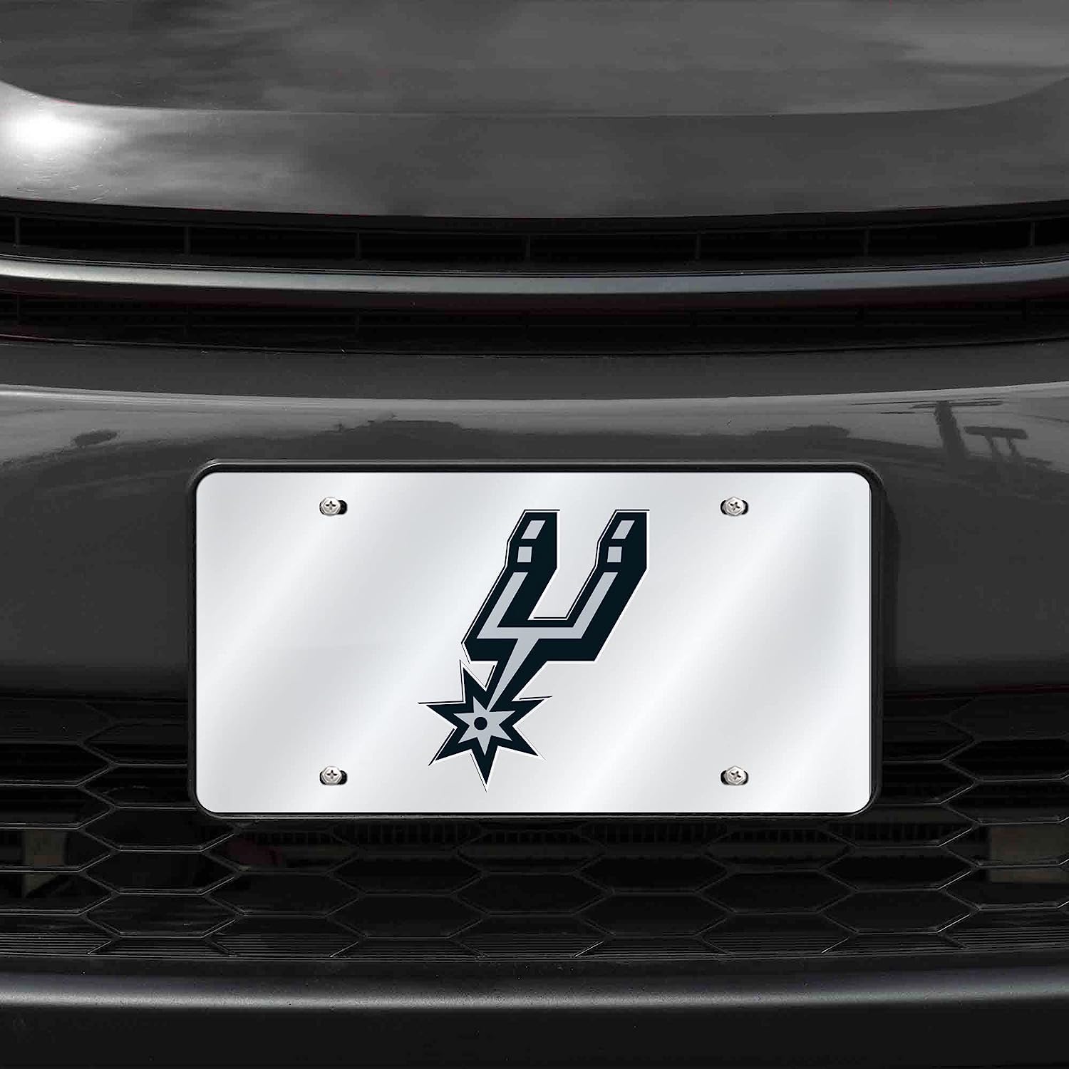 Rico San Antonio Spurs Acrylic License Plate Laser Tag