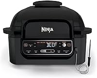 Vista 1 de Ninja Foodi Pro 5 en 1 con sonda inteligente integrada para uso en interiores, freidora de aire de 4 cuartos, para asar, hornear, deshidratar