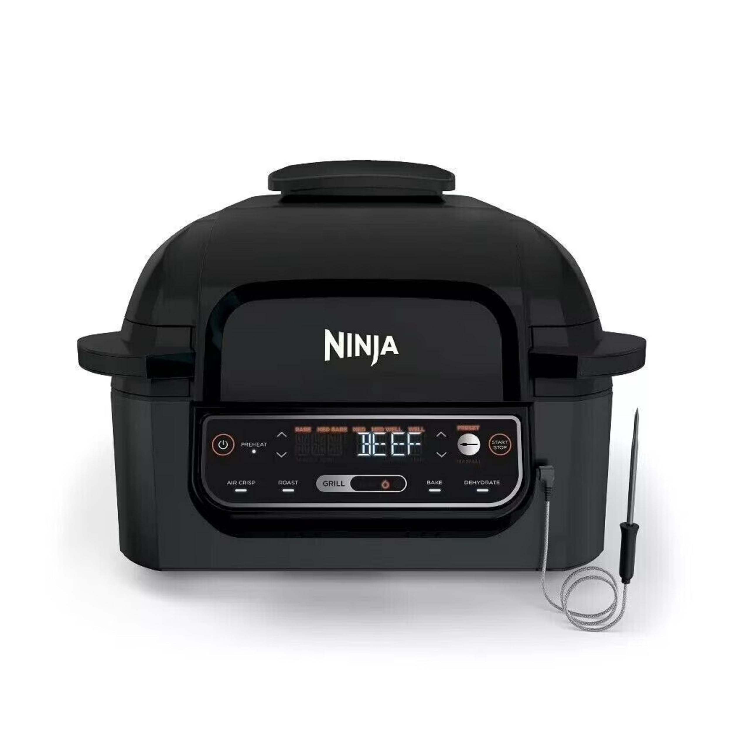 Ninja AG301 Foodi 5-in-1 Indoor Grill with Air Fry, Roast, Bake & Dehydrate, Black/Silver