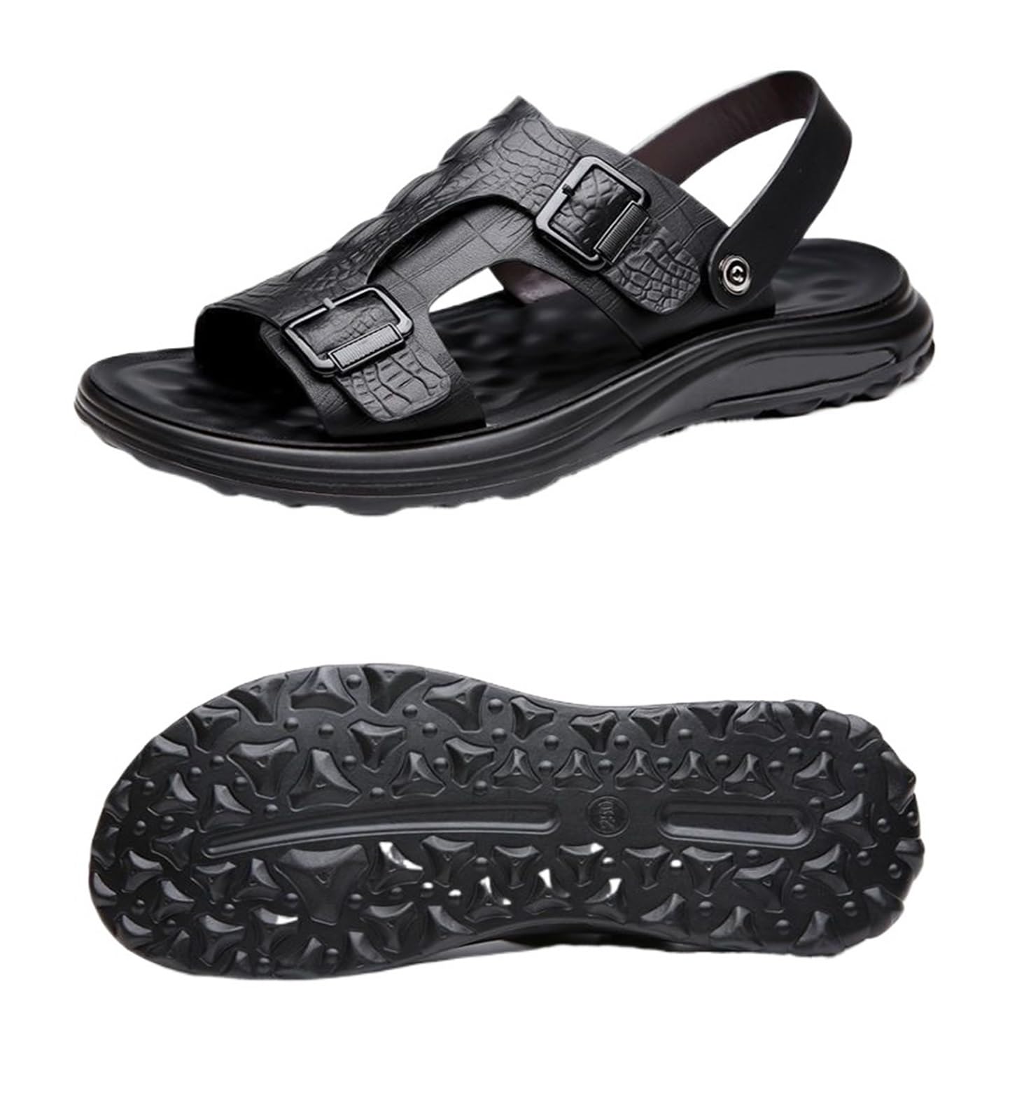 Sandalias hombre 2-en-1 con base amortiguadora y correas ajustables 6