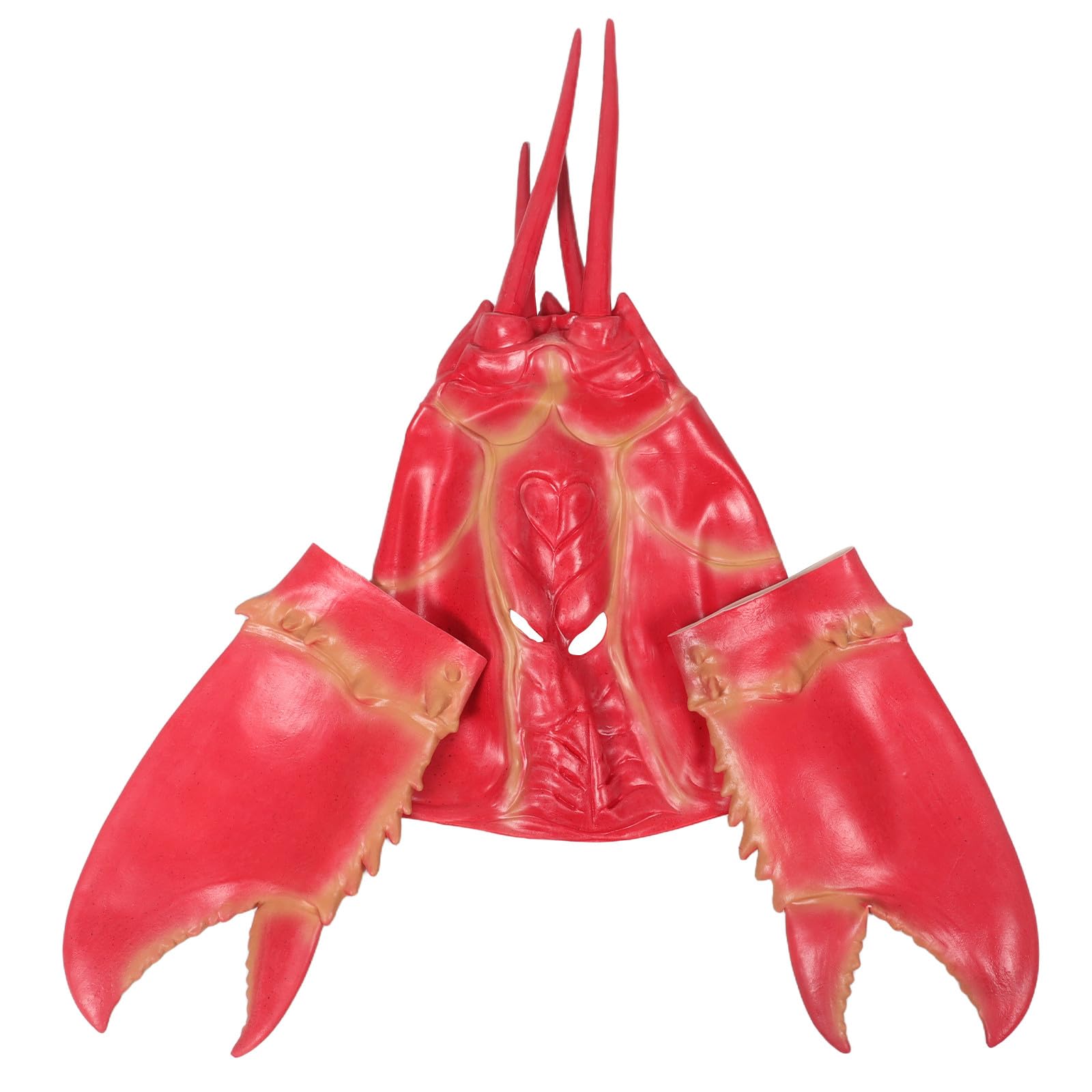 Operitacx 1 juego de sombrero y pinzas de langosta - Divertido conjunto de accesorios de disfraz de cangrejo para adultos - Tocado extravagante para fiestas de Halloween, carnaval y eventos novedosos.
