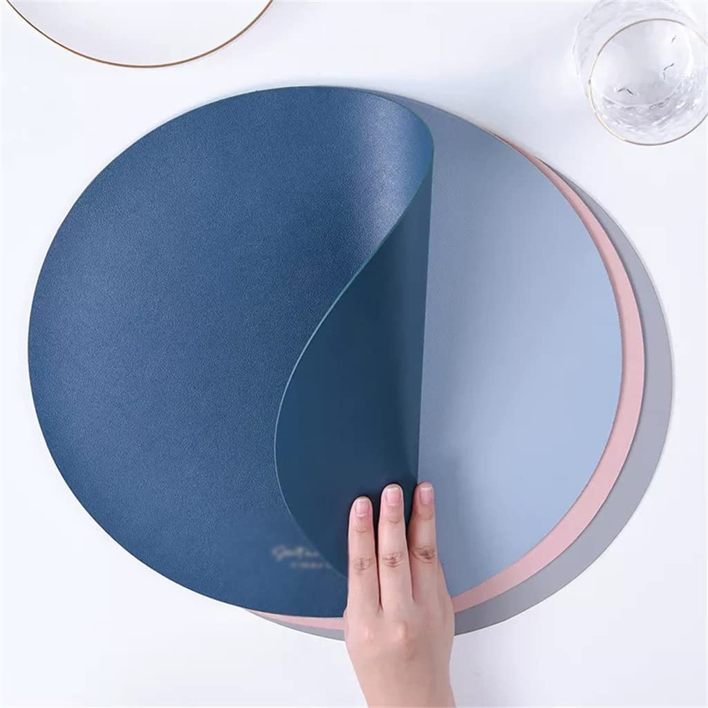 Napperon Rond pour Tapis de Table de Restaurant sous-Verre Maison Cuisine Bol Plaque Coussin d'isolation Thermique (B 38cm)