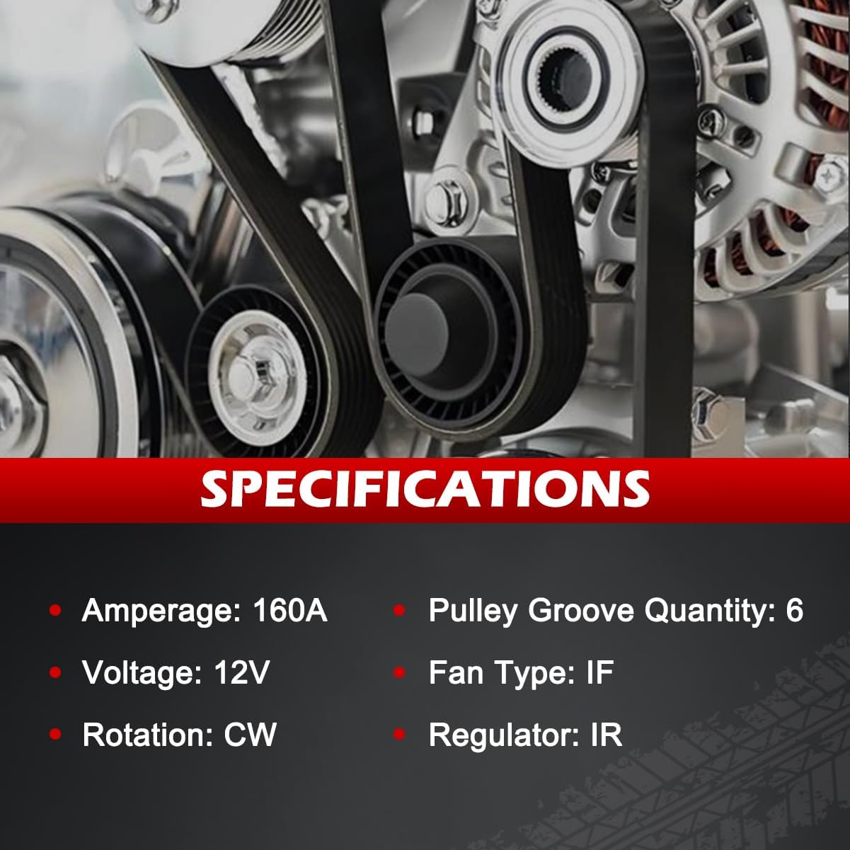 Alternator 11294N New 140A 12V For Town & Country 2008-2010 3.3L 3.8L, For Grand Caravan 2008-2010 3.3L 3.8L, For Wrangler 2009-2011 3.8L, Automotive Replacement Alternators OE 421000-0560
