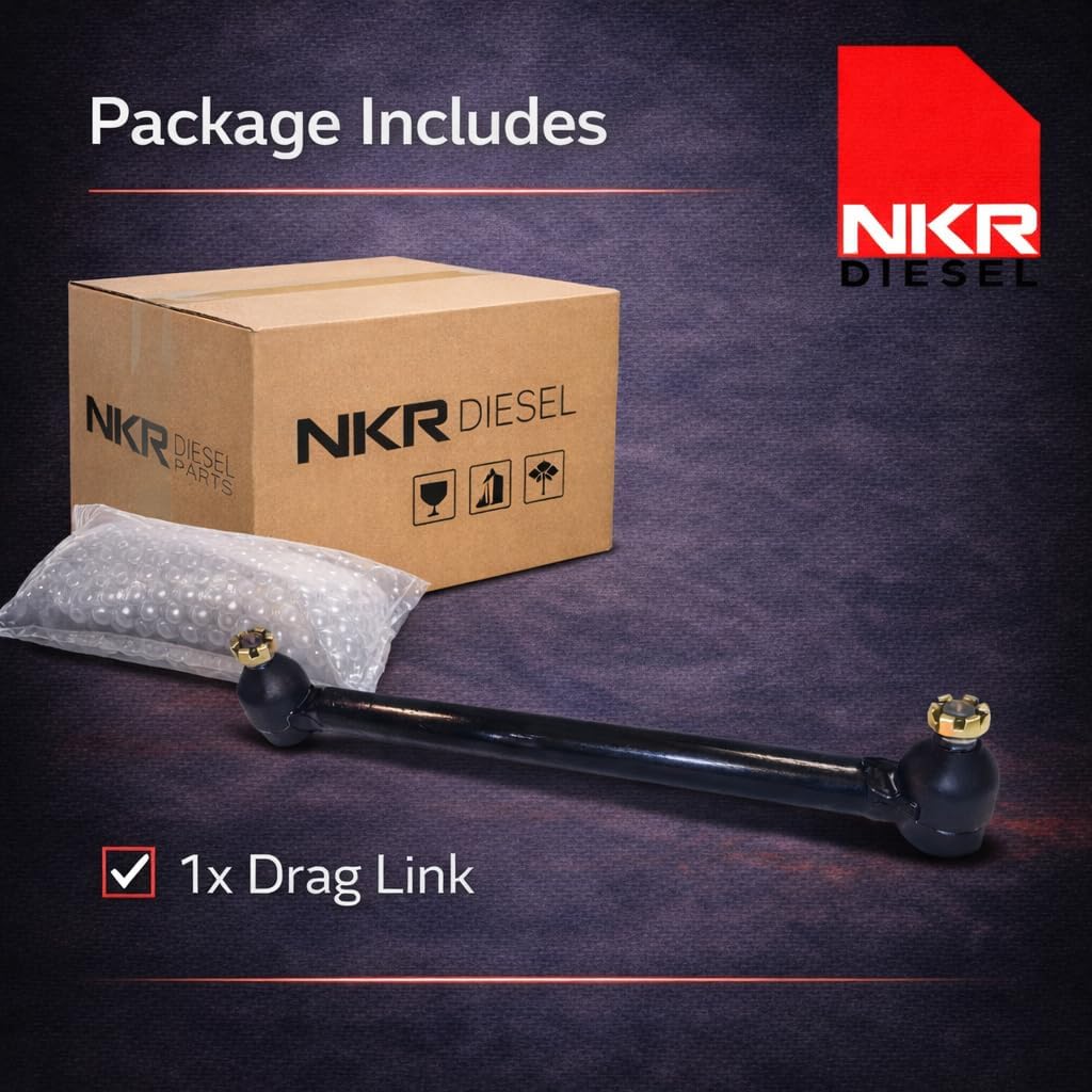 Drag Link | Front Steering Drag Link | for Isuzu NPR, NQR, NRR, NPR-HD | 4HK1 5.2L & 4HE1 4.8L (1995–2007)