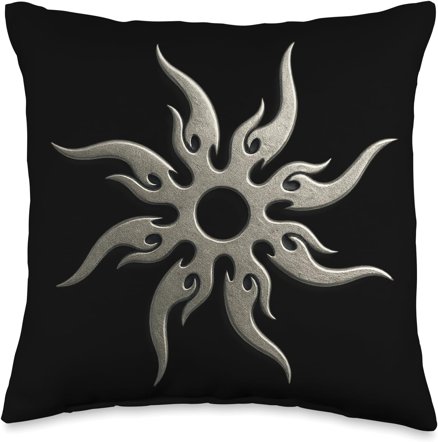 Forsaken Costume Sun Symbol Throw Pillow