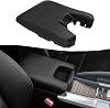 KBH Center Console Cover Replacement for Acura TL 2009 2010 2011 2012 2013 2014, Vinyl Leather, Car Armrest Skin Upholstery, Anti-Scratch, Black Leather Part Only