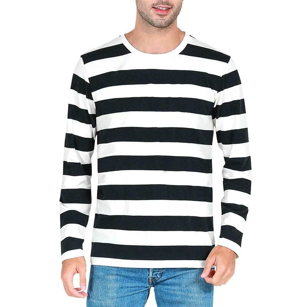 ZBDZSW Klasyczna kontrastowa bluza z paskami Męska odzież Długi rękaw Bluza 3D Nadruk Kolorowy Codzienny Casual O-neck Bluzy z kapturem