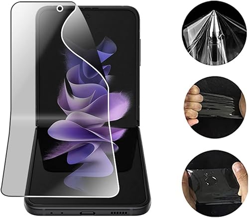 Miniatura 8 de Protector de pantalla de privacidad para Samsung Galaxy Z Flip 4 5G, pantalla interior de película suave antiespías, pantalla interior y salida de