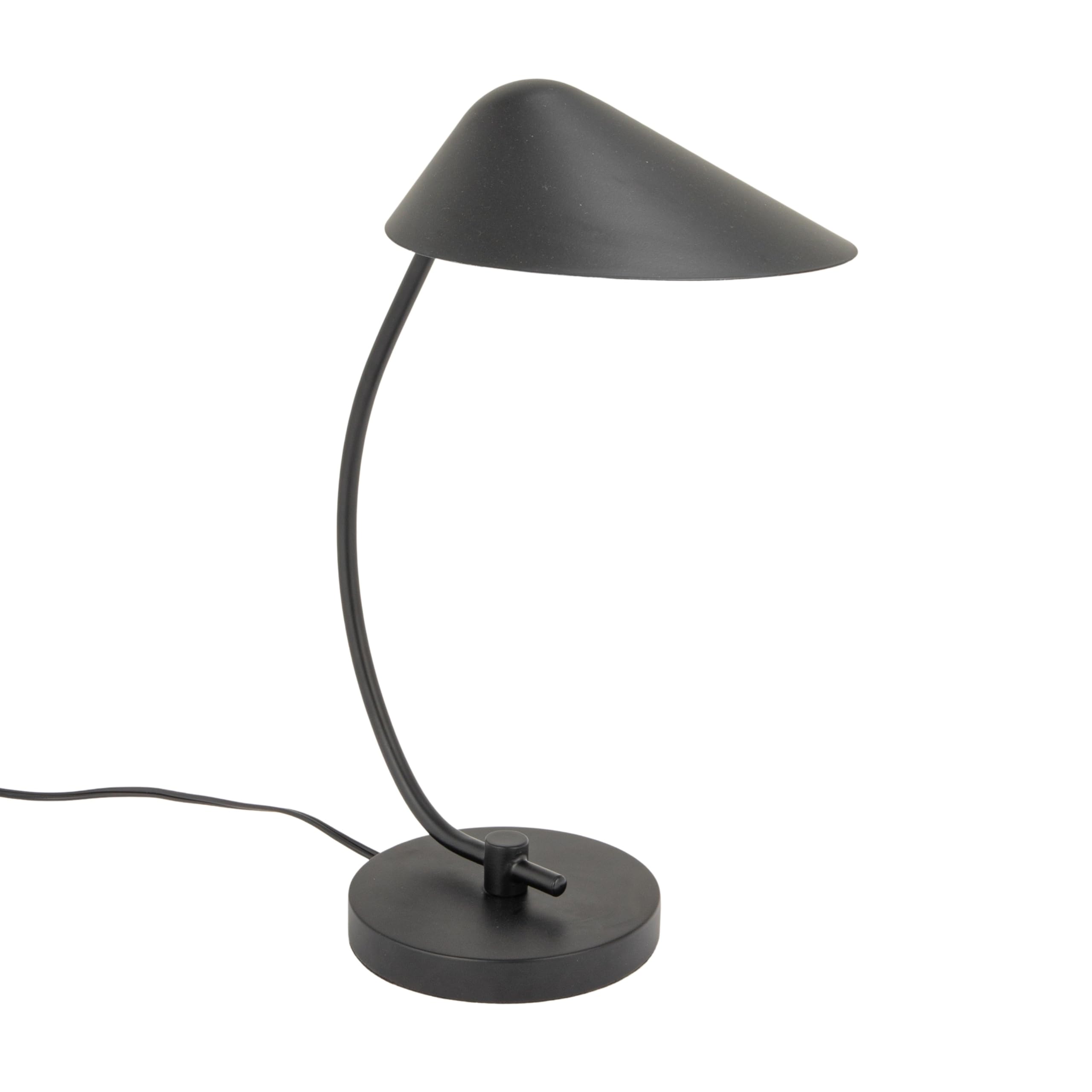 Creative Co-Op Metal Table Lamp with Inline Switch Black Finish