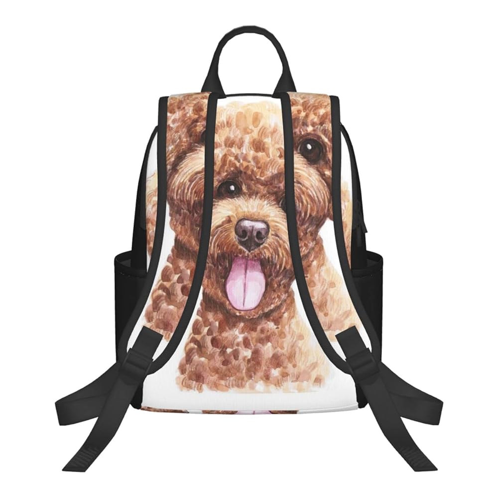 バックパック PUレザー 小さめ レトロ フレンチ 犬 キュート Sda3df2b7ef504488bd093864ee34c