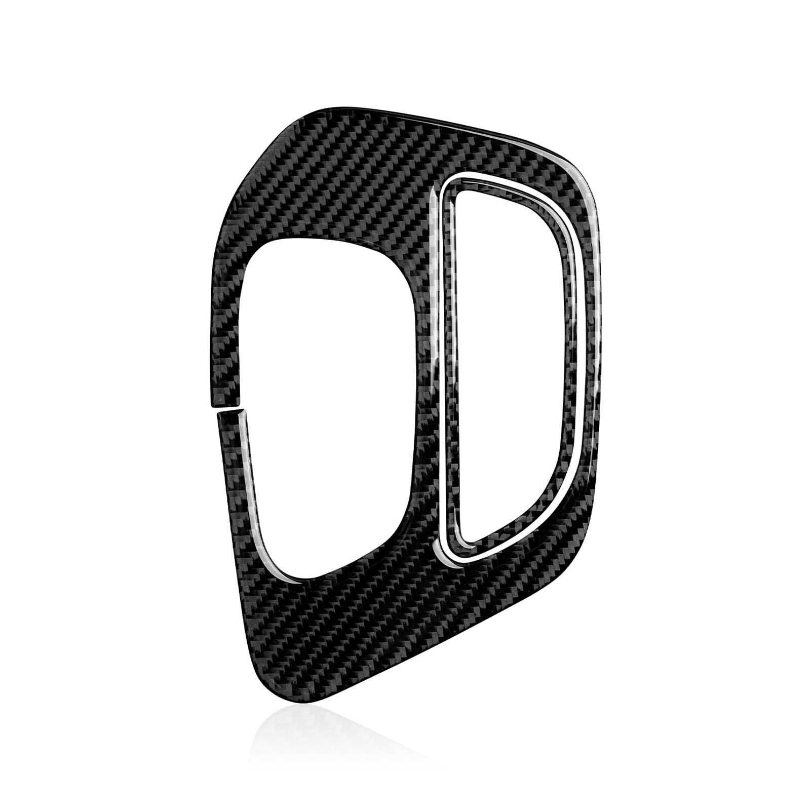 Car Central Trim for Dodge for Challenger 2021-2015 Accessories Carbon Fiber Stickers Car Gear Shift Panel Cover Decals(Black)