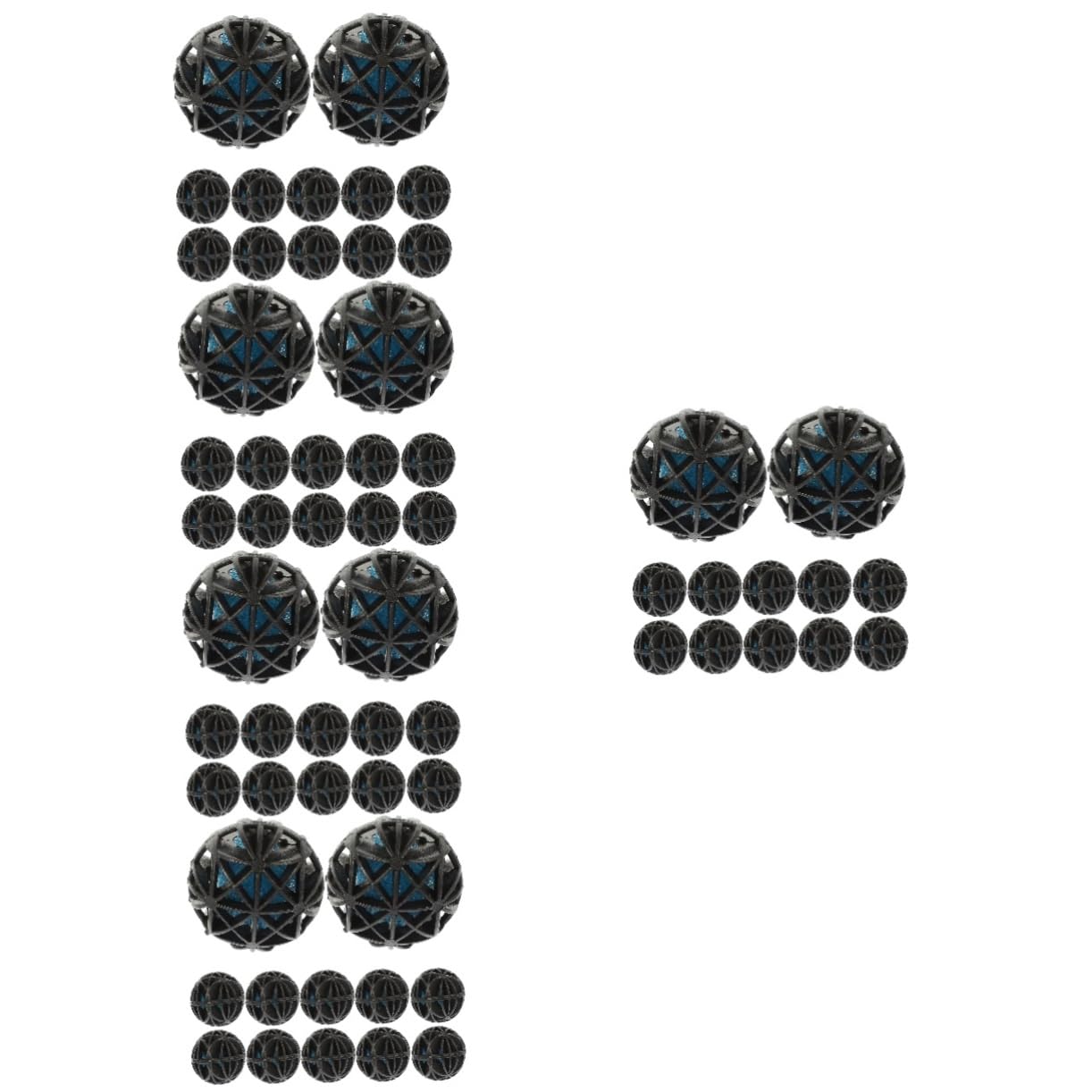 BESPORTBLE5pcs 1 Fish Tank Filter Material Aquatic Experts Balls Practical Sand Filters Filter for Fish Tank Pond Filter Media Fish Aquarium Filter Fish Bowl Filter Pvc Black Algae Major