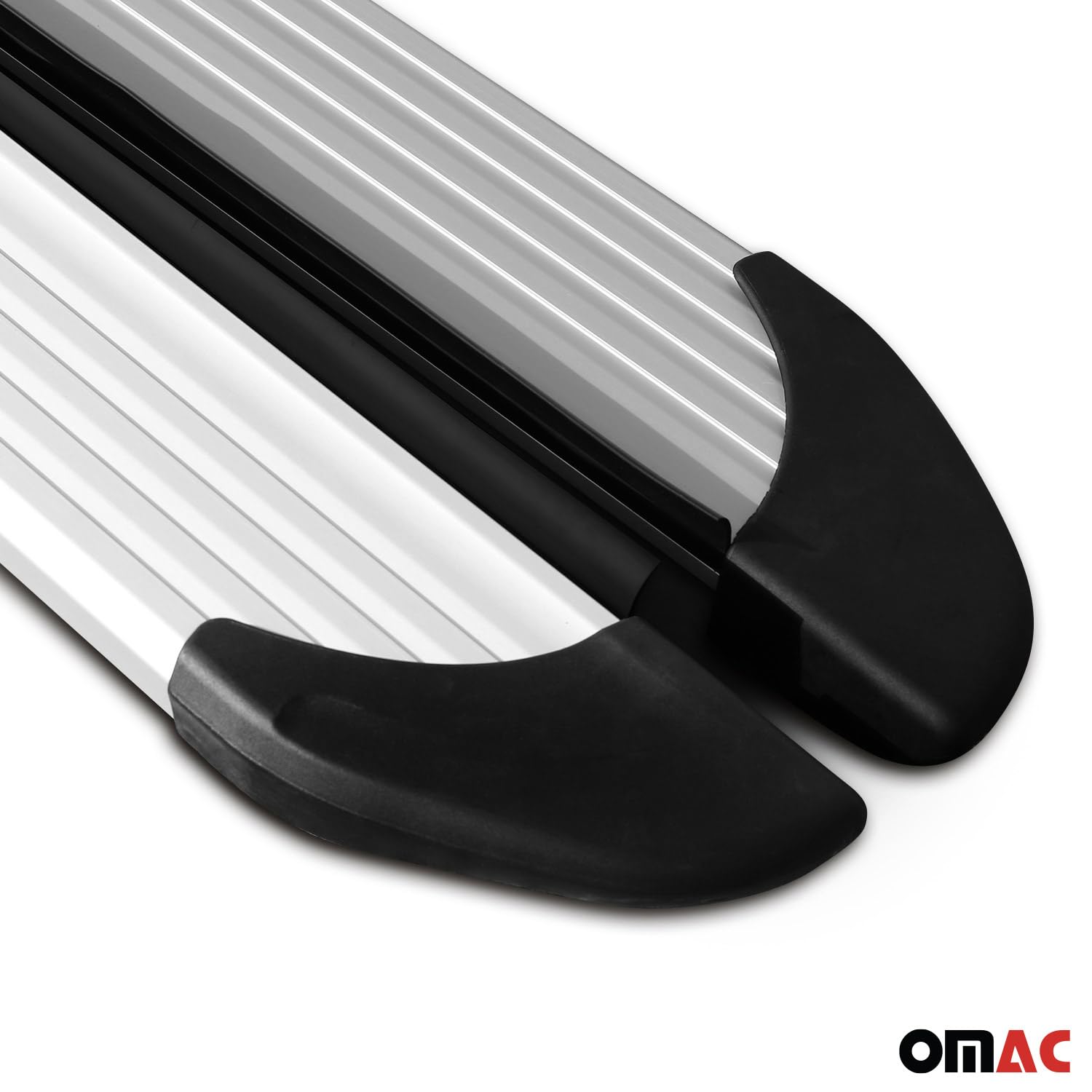 Marchepieds Latéraux pour Mitsubishi L200 Double Cab 2005-14 Alu Argent L2 2Pcs