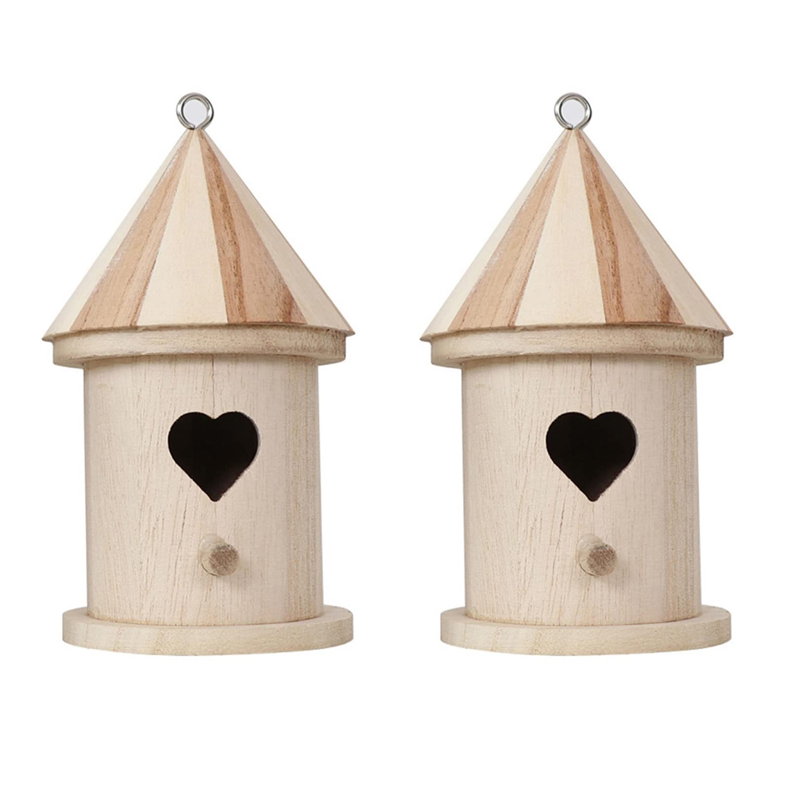 Stronrive 2 Wooden Bird Houses, Window Bird Nest For, Nesting Box