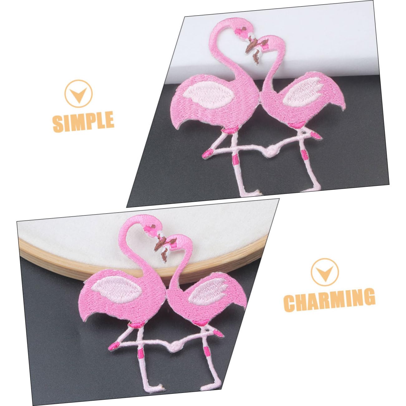 Gadpiparty 5 Set Toppe Ricamate Forma Per Abbigliamento Decorazioni Per Borse Applicazioni Da Cucire E Stirare Accessorio Fai Da Te Per Tuoi Outfit 10 Pezzi * 5