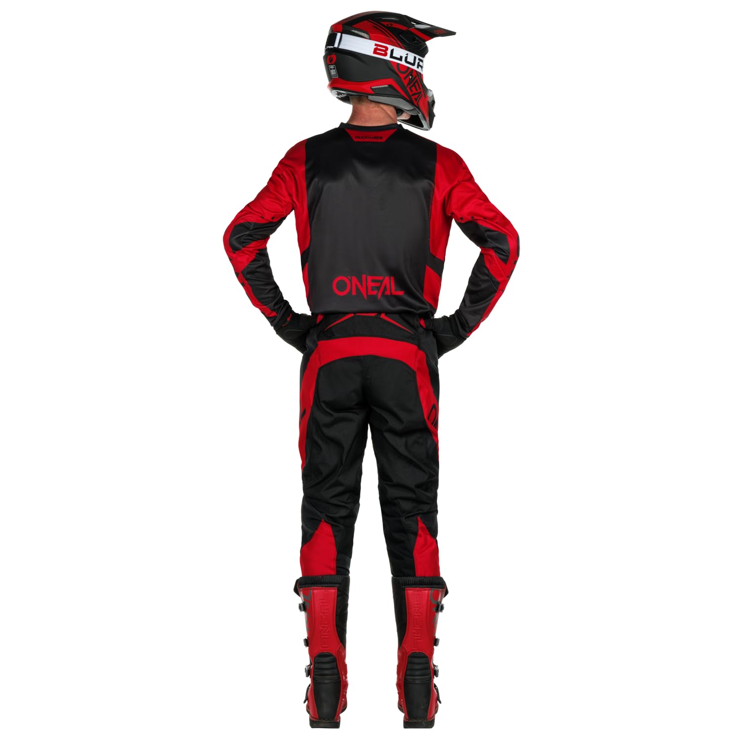 O'NEAL | Pantalon de Motocross | Enduro MX | Liberté de Mouvement maximale, Conception légère, Respirante et Durable | Pantalon Element Racewear V.24 | Adulte | Noir Néon-Jaune