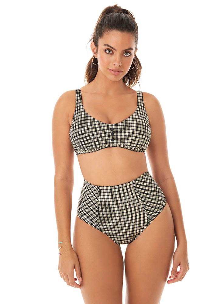 Skinny Dippers Womens Swimwear Tic Tac Toe Supreme Seamed High