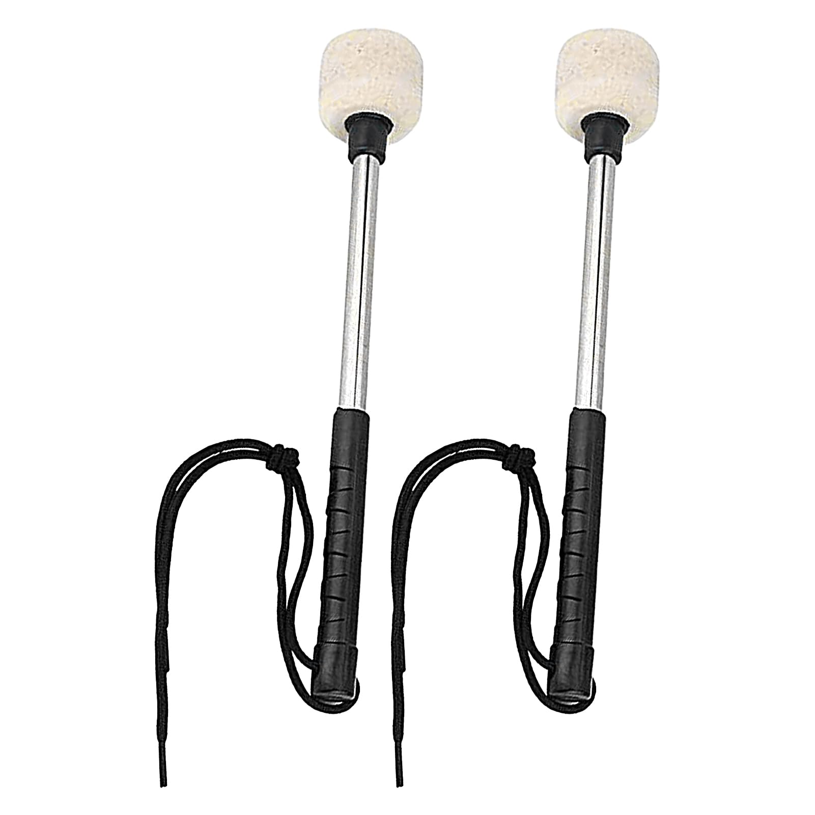 Bacchetta Per Grancassa Con Testa In Feltro Di Lana - Accessorio Percussioni