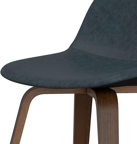 Miniatura 118 de SIMPLIHOME Randolph - Taburete moderno de mediados de siglo de madera curvada de 28 pulgadas (juego de 2) en piel sintética vegana gris piedra para