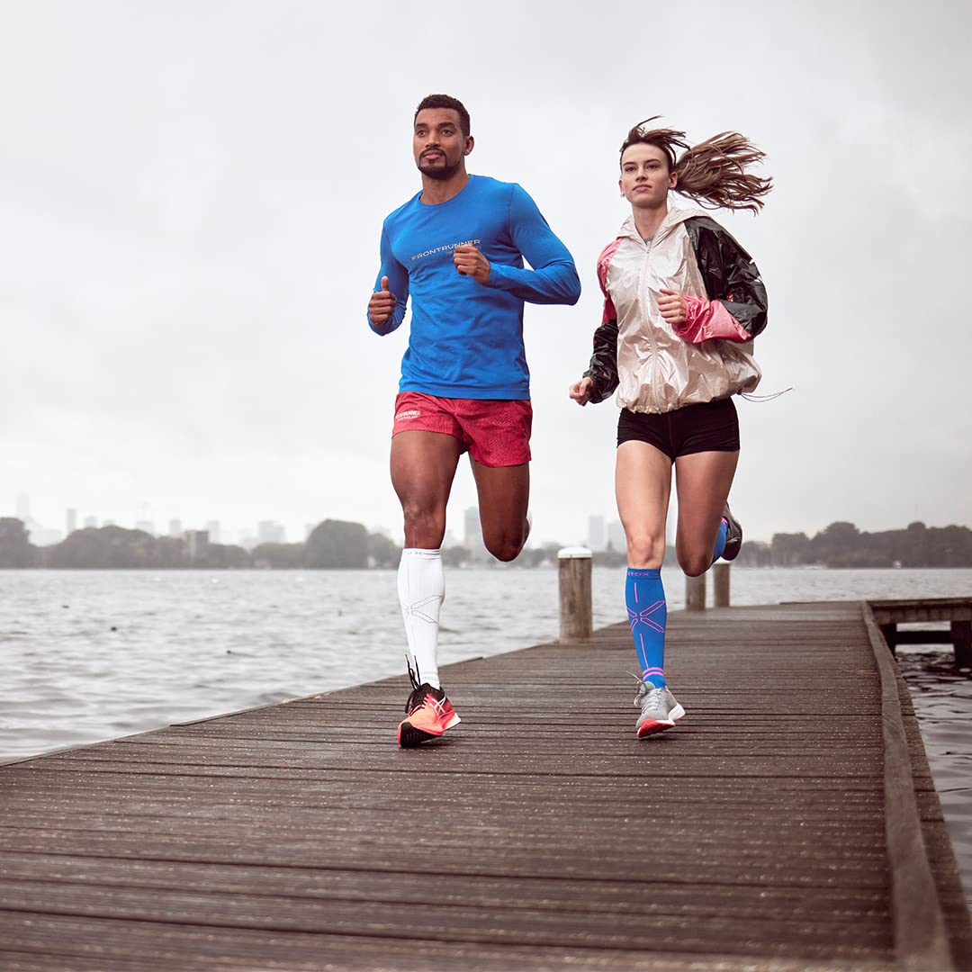 STOX Energy Socks Chaussettes de Contention Running Femme | Chausette Femmes, Bas de Contention, Chaussettes Course a Pied et Trail, Compression Socks, Anti Ampoule, Sans Couture