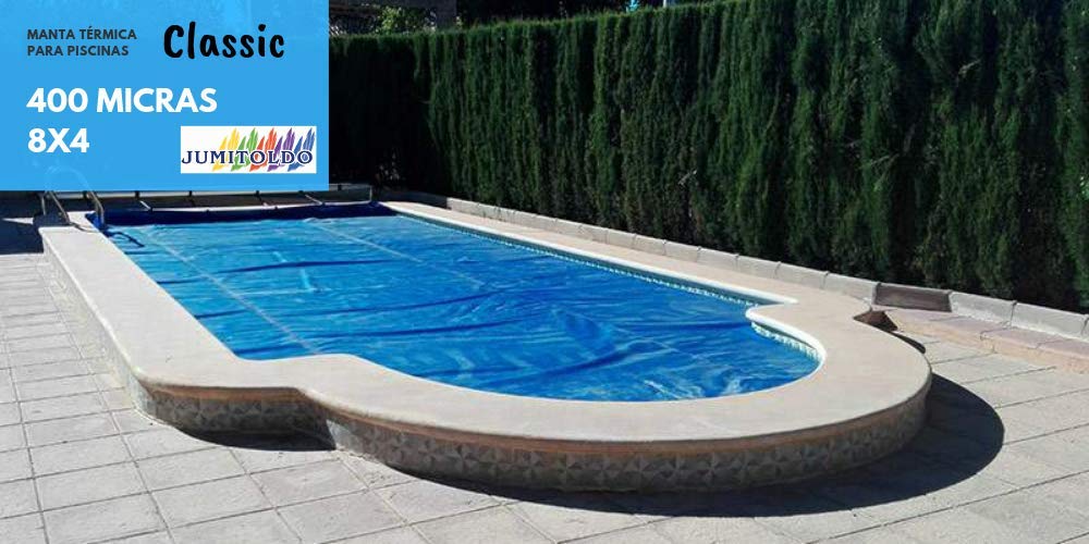Jumitoldo Manta TÉRMICA para Piscinas Classic 400 micras (8x4 ...