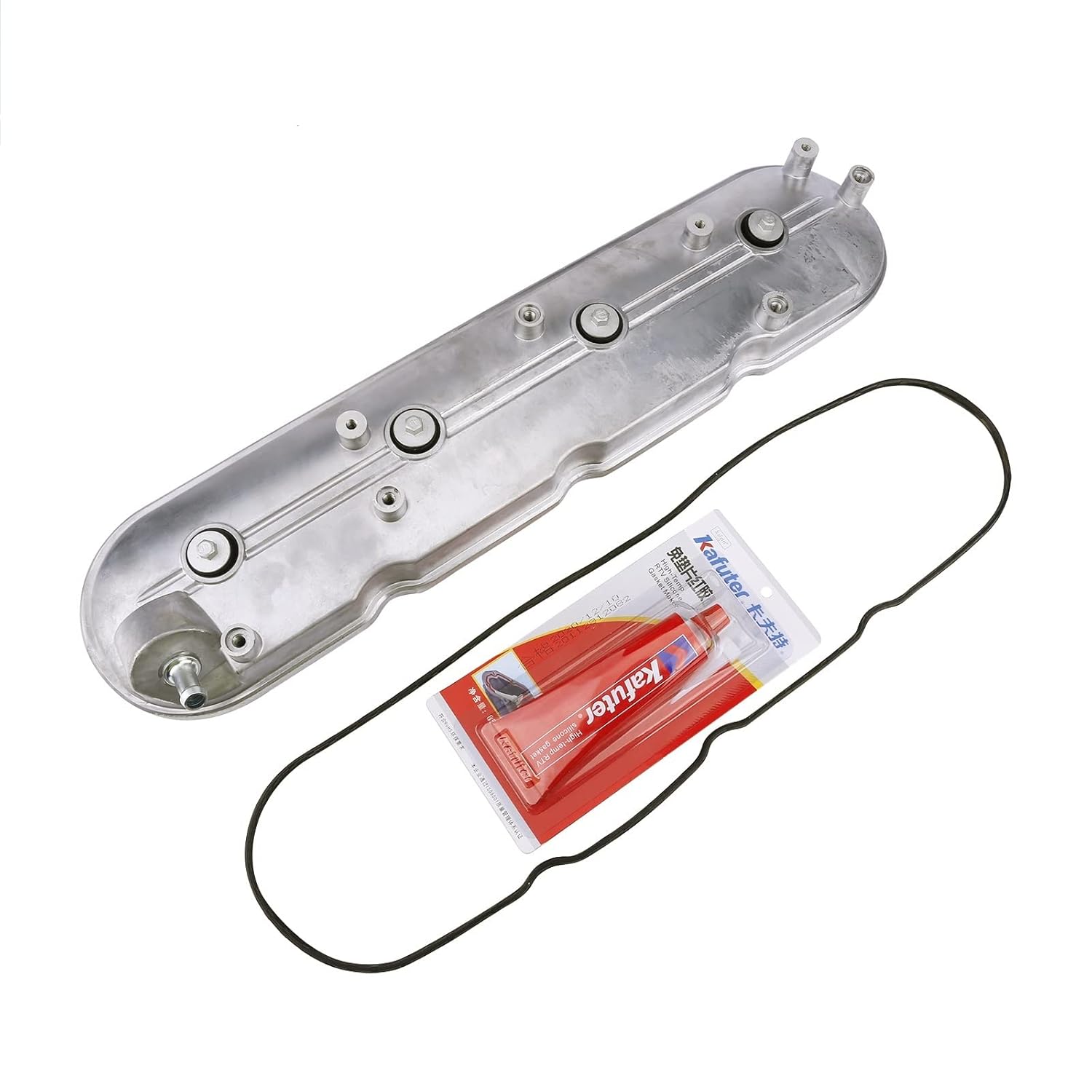 Driver Side Valve Cover with Gasket & Bolts Compatible with 1999-2008 Cadillac Escalade, Chevy Silverado, Suburban, Tahoe, Trailblazer, GMC Sierra, Yukon, Replace# 12570427 264-965