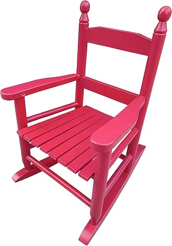 Miniatura 8 de Bellemave Mecedora para niños, silla mecedora de madera para porche infantil, cuenta con diseño clásico y construcción de madera dura, interior o