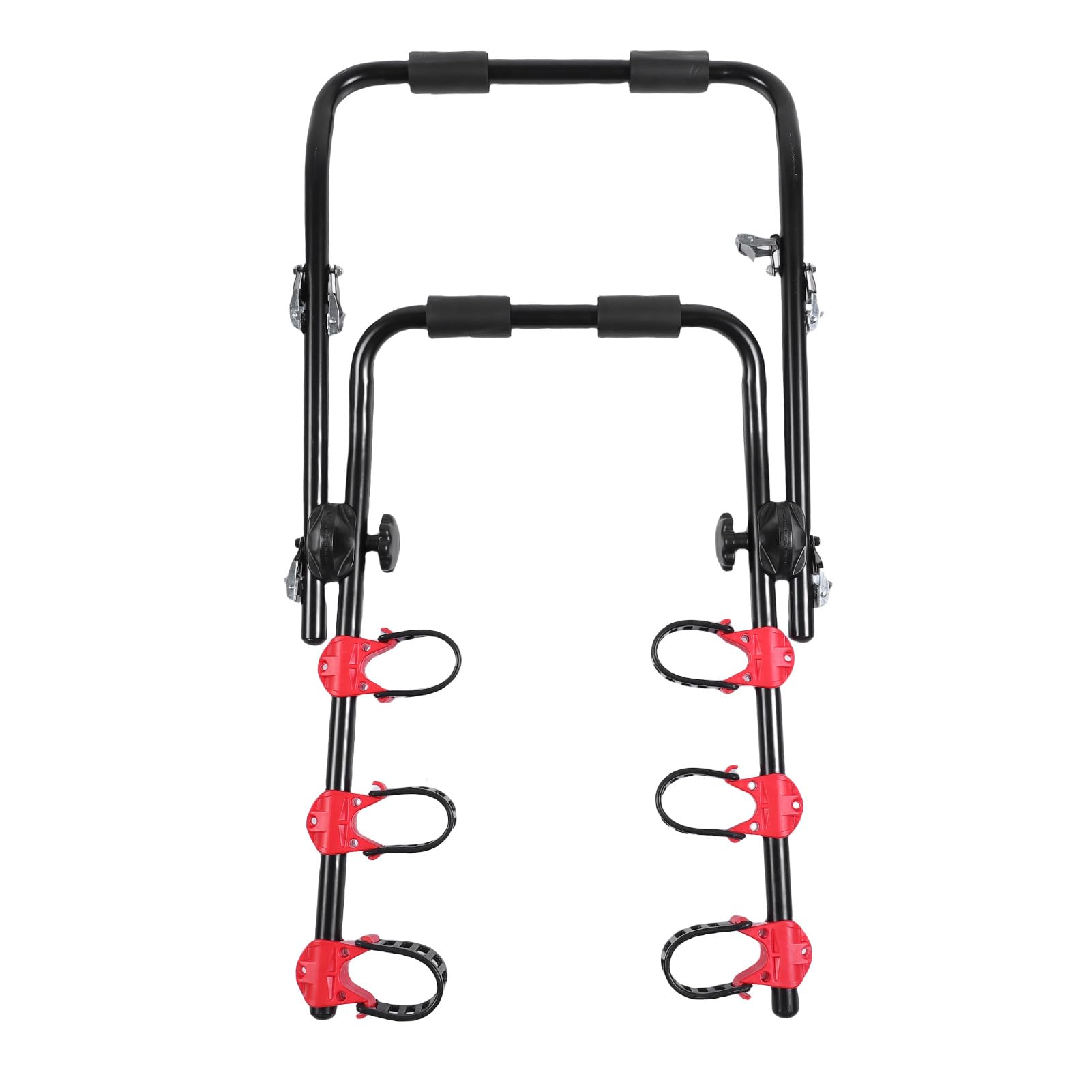 Fabater Soporte Trasero para Bicicleta para Vehículo, Hebillas de Goma Suave, Hebillas de Hierro Premium, Soporte para Bicicleta para Coche, para Colgante Trasero con Correas de Poliéster