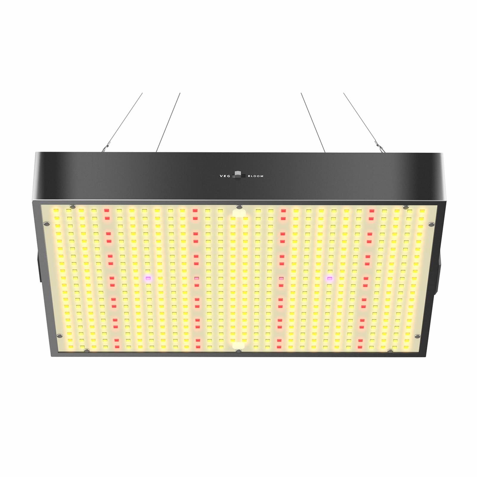 Grow Light,lámpara Bombilla Panel Espectro Completo con Brillo Ajustable,Modo Período Crecimiento/período Floración Conmutable Y Disipación Calor Rápida,para Hogar,Invernadero,Tienda Cultivo