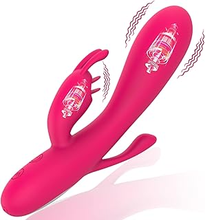 Gode Vibro-masseur va et vient Vibromasseurs, Femme Clitoridien Puissant 12 Modes Sex Toýs Femme Stimulateur Clitoridien Rechargeables avec Stimulation Point G pour Sextoyse Couple Plaisir