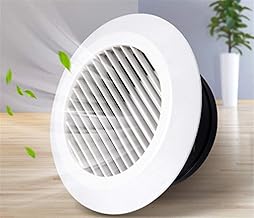 Lcuihong-Cubierta de ventilación Sistema de ventilación, ABS, salida de aire de la lumbrera central, aire acondicionado ventilación, el puerto de escape con insectos de ventilación ajustable neta Ampl