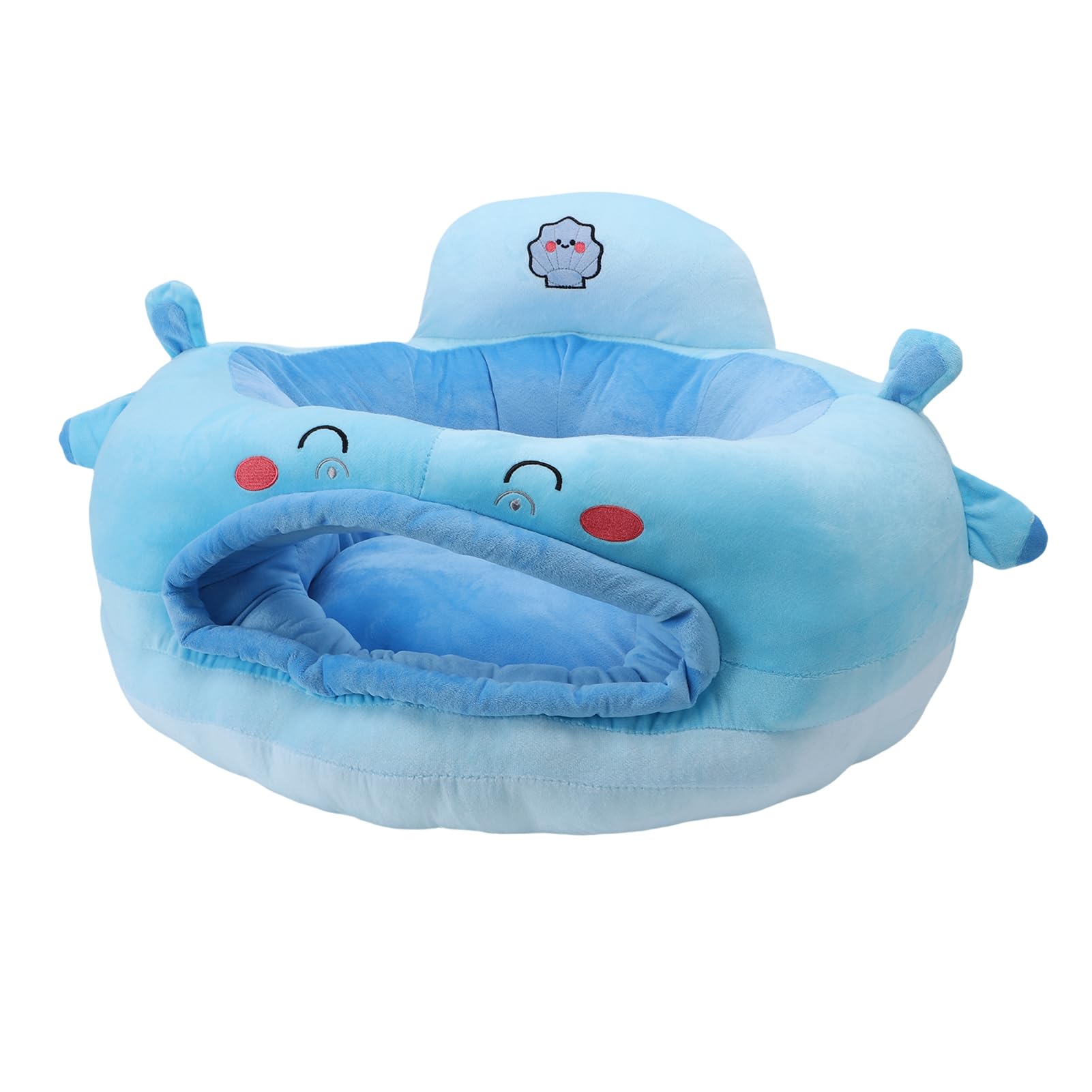 Jiawu Divano per Sedersi per Neonati, Divano di Supporto per Neonati in Morbido Peluche con Animali dei Cartoni Animati, Sedia per con Supporto per Paraurti a 360 Gradi per per la Schiena del (stile