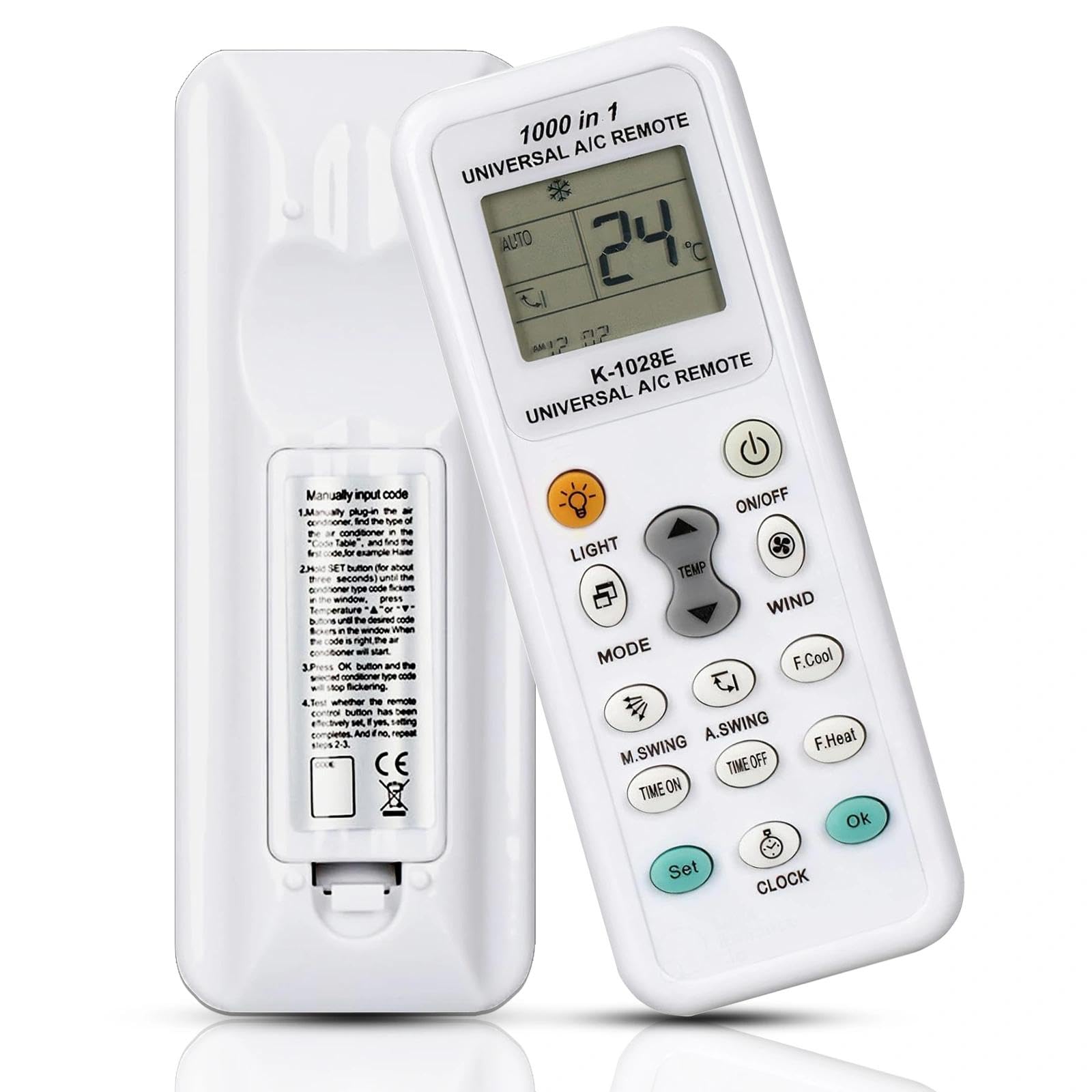 Telecomando Universale per Climatizzatori K-1028e Compatibile LCD 1000 in 1