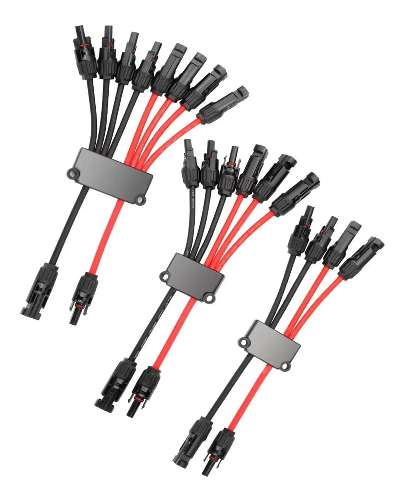 Connettori solari a Y da 2 a 4/6/8 for pannelli solari, connettori senza attrezzi 10 AWG, splitter for pannelli solari, for barche e camper.(2 in 8 out)