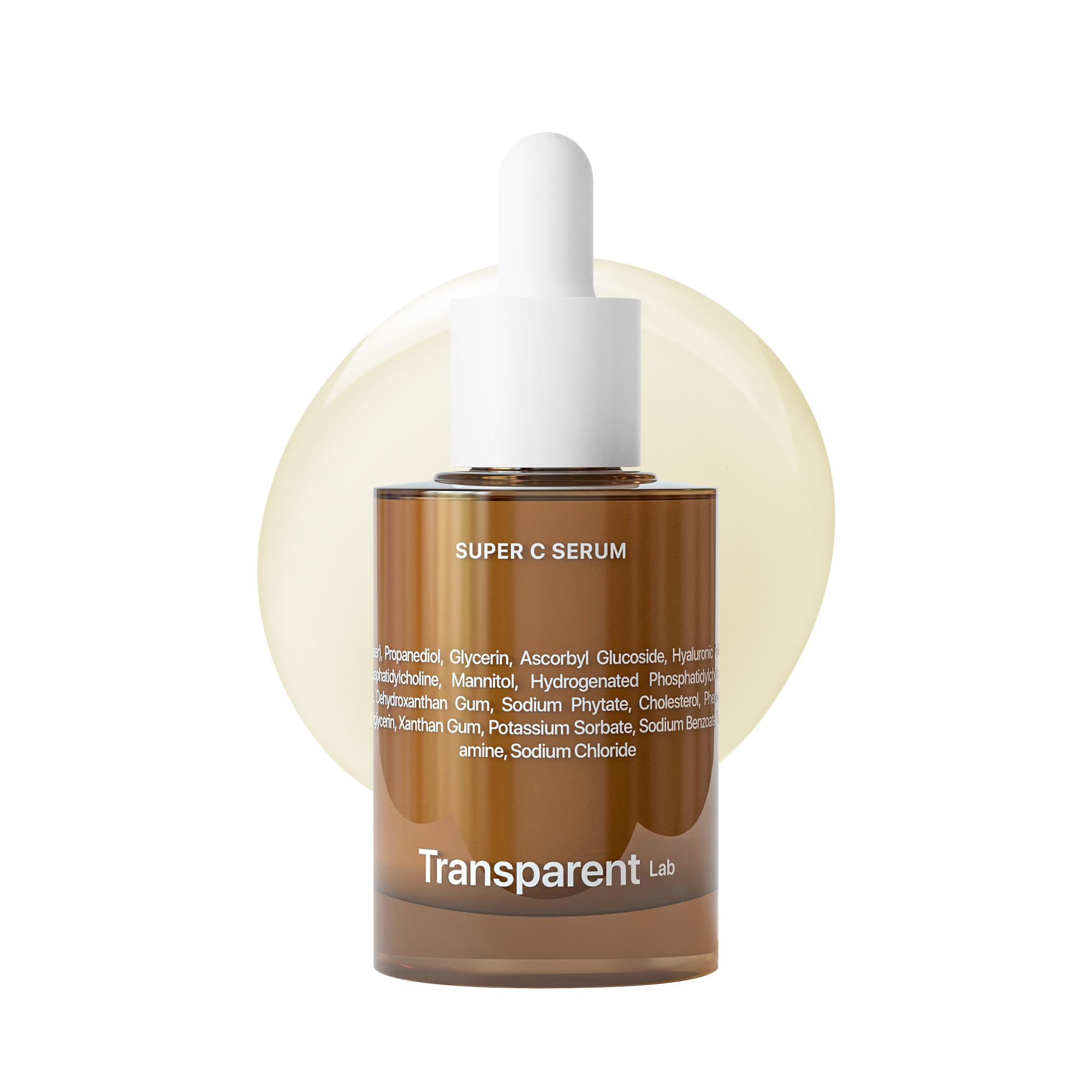 Transparent Lab Gesichtsserum mit 5% Hyaluronsäure, 5% Vitamin C, 3% Ellagsäure – 30 ml