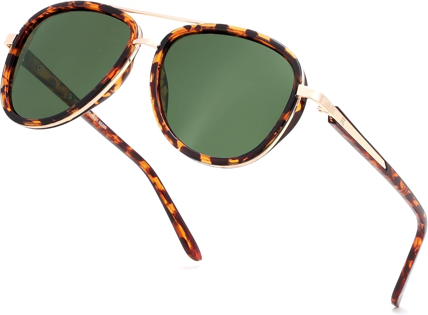 FEISEDY Retro Polarized Aviator Sunglasses for Women Men Vintage Square Sunglass With Classic Style B0259