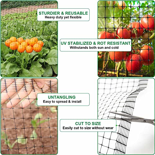 Mklsit ML-NET-23-2 Deer Netting Fence, 8Ft X 100Ft Bird Netting Heavy Duty Garden Netting thumb #4