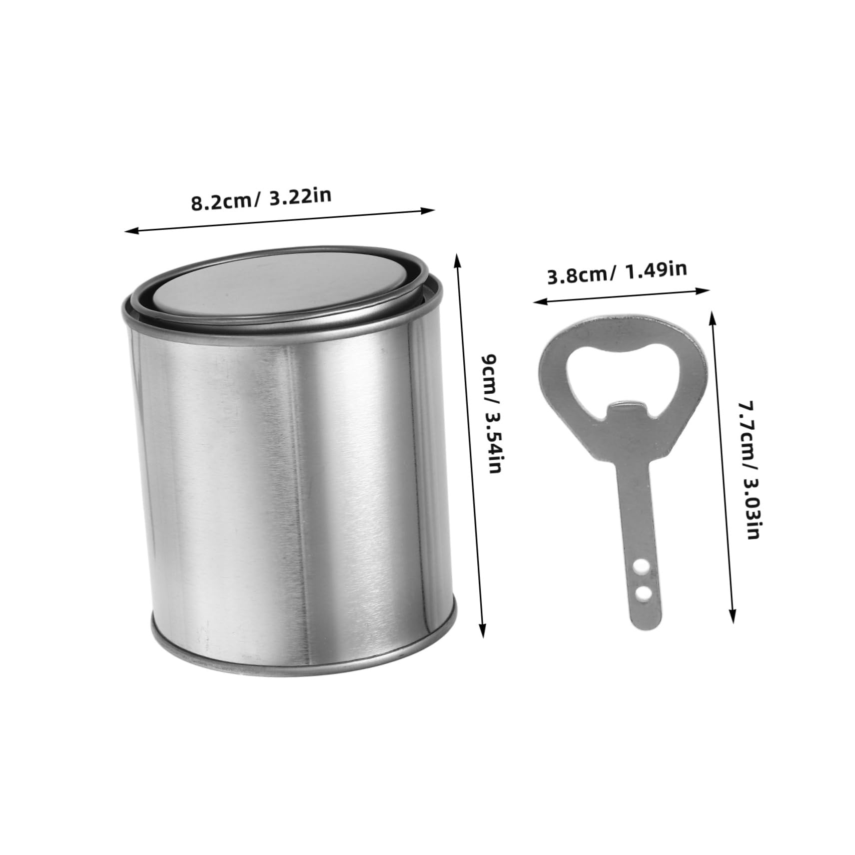 VILLCASE Latas Pintura Metalicas Vacias Tapa Cerrada para Garage Herramientas Incluidas
